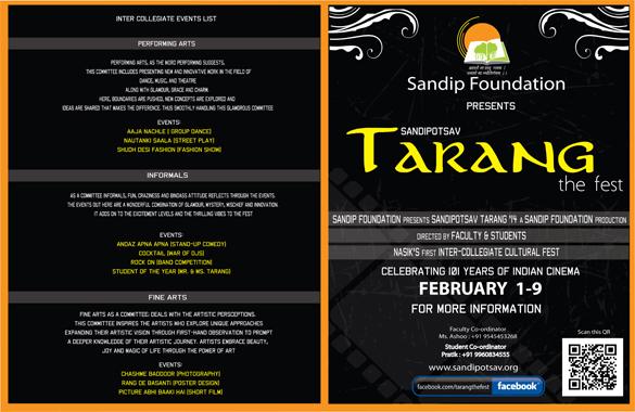 Sandipotsav Annual Fest from 1st to 9th February 2014