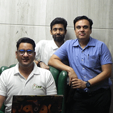 Dr. Ajay Parmar, Ritesh Bijoria & Dr. Atul Thakran,Co-Founders