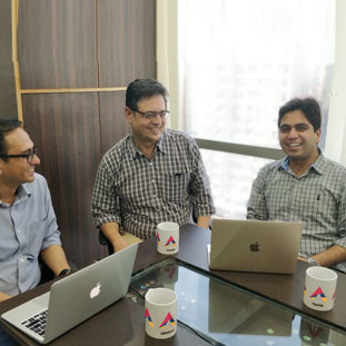 Sameer Sikka, Arindam Sen & Pratik Marwah,Co-Founders