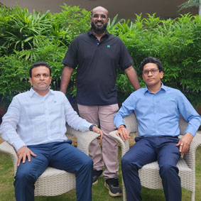 Ram Bhoopal Poduvu, Co-Founder & CSO & Sudarshan R, Co-Founder & CTO, Vishnu Gorantala, Co-Founder & CEO