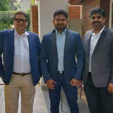 (L-R) Vijay Madduri, Kedar Selgamshetty & Vamsi Karumanchi,   Co-Founders