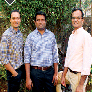 (R) Anand Prabhudesai, Dhirendra Mahyavanshi & Kunal Shah,Co-Founder