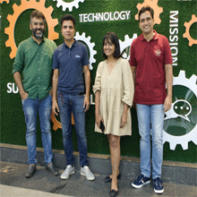 Sonali Jindal, Co-Founder & COO & Krishnan Vishwanathan, Founder & Managing Director,Karan Mehta, Founder & CTO & Ranvir Singh, Founder & CEO