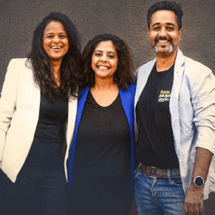 [L-R]Geeta Suthar, Co-founder & Director-Business, Priyanka Agrawal, Co-founder & Director-User Experience,Tanay Kumar, CEO & Co-founder, Creative Director
