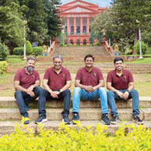 (L-R): Allwyn Dsouza, Sunil Chhabra, Rajeev S. Rajan, Yash Jalan,Founders