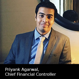 Priyank Agarwal,  Founder & Chief Financial Controller,Sachin Gupta, 	 Co-Founder &Marketing Director