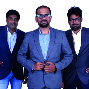 (L-R) Rakesh Reddy, Director, Naveen Kannekanti, CEO, Director,,  & Rahul Kumar Bachhu, Director