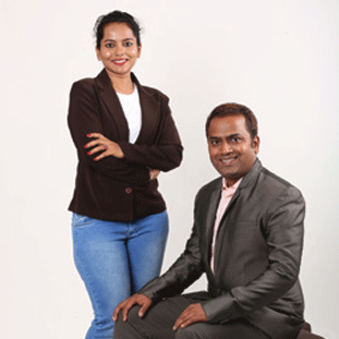 Sharath Chandra M, CEO, Priyanka K, Co-Founder