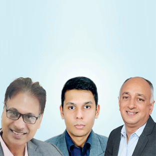 (L - R) Naresh Jain, Prasanth Surana and Avnish Gupta,Co-Founders