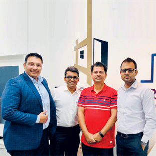 Chaitanya V Cotha, Co-Founder, Jai Prakash Pai (Angel Investor), Edvin Varghese (CTO) & , Narayan Lal (Founder & CEO)