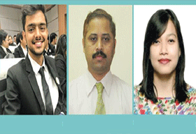 Dr. M. Prasada Rao (General Counsel & Head of Legal Department), Akika Gogoi (Executive -Legal Affairs) & Shiv Sang Thakur (Legal Intern), ITM Group of Institutions