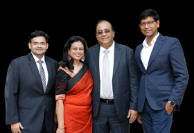 Rohan Krishna, Co-Founder & CEO, Dr.Kshama Bhatia Co - Founder & President, Ammin Rajqotwala Co-Founder & Chairman, Bhanu Prasad, Co-Founder & COO