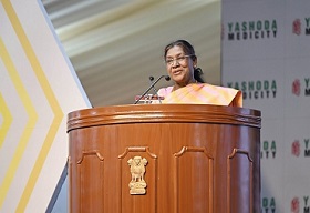 President Murmu Inaugurates Yashoda Medicity, Stresses Need for Inclusive Healthcare