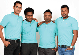 Sunny Ray, Co-Founder & President, Sathvik Vishwanath, Co-Founder and CEO, Harish B V, Co-Founder, Chief Financial & Compliance Officer  & Abhinand Kaseti, Co-Founder & CMO