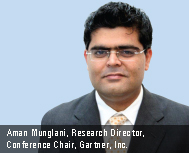 Aman Munglani, Research Director, Conference Chair, Gartner, Inc.