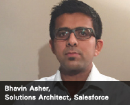 Bhavin Asher, Solutions Architect, Salesforce