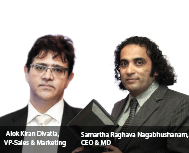  Samartha Raghava Nagabhushanam, CEO & MD and Alok Kiran Divatia, VP-Sales & Marketing, 5BARz India.