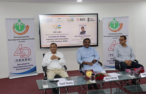 EDII and Research & Information System for Developing Countries (RIS) organises Y20 India Brainstorming Session
