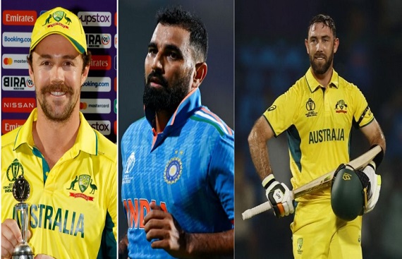 Shami, Maxwell, Head Nominated for ICC Player of the Month November 2023