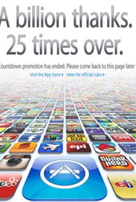 Apple's App Store Parties with 25 Billion Downloads 