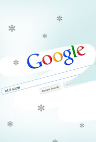 'Its Snowing' on Google