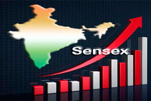 Sensex Closes in Green,  Up by 49 Points