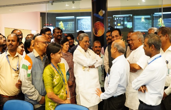 Karnataka CM Siddaramaiah visits ISRO to felicitate scientists in Vidhana Soudha