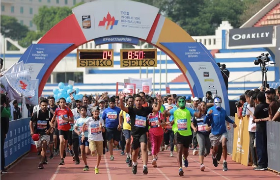 Bengaluru's 27,000 runners join for TCS 10kv