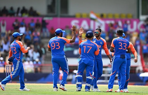 ICC Men's T20 WC'24: India Secure T20 Semifinals Spot with Win Over Australia
