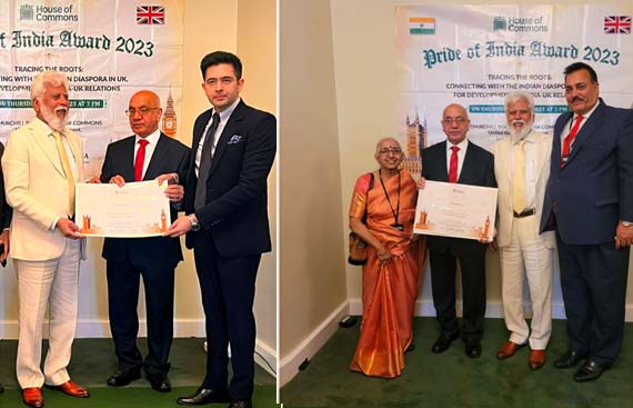 Shri Subhash Chander Dhingra Honored with Esteemed Pride of India Award in UK Celebration