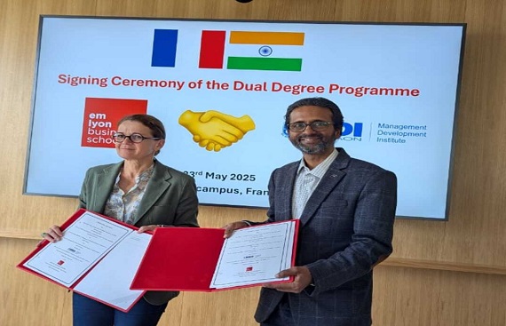 MDI Gurgaon Partners with emlyon Business School for Dual-Degree PGDM-IB Program