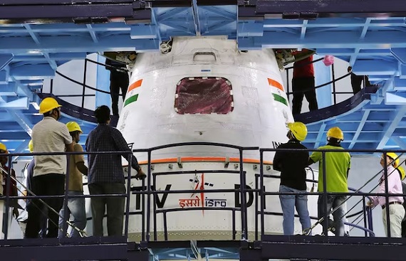 ISRO Commences Assembly of HLVM3 for Gaganyaan Launch in 2025