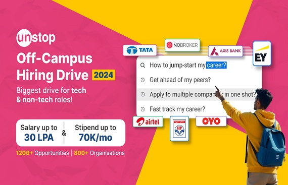 Unstop begins 2024 online off-campus hiring drive for all students & working professionals Unstop begins 2024 online off-campus hiring drive for all students & working professionals