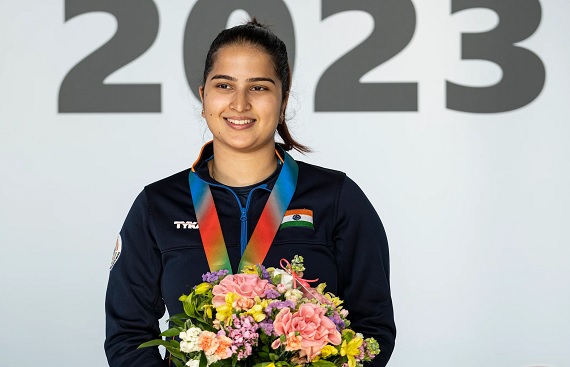 Rhythm Sangwan Clinches 16th Olympic Shooting Quota in Shooting