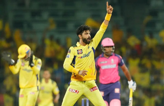 IPL 2023: Ravindra Jadeja strikes twice to dismiss Devdutt Padikkal and Sanju Samson in the same over IPL 2023: Ravindra Jadeja strikes twice to dismiss Devdutt Padikkal and Sanju Samson in the same over