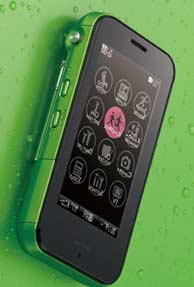 Cypress launch touch screen solution for water beat KDDI phone