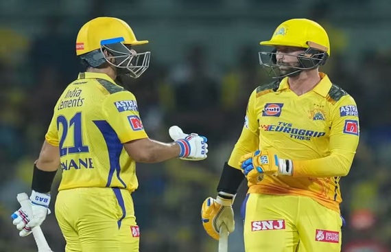 IPL 2023: Rahane, Conway, Dube fifties propel Chennai to top of table with 49-run win over KKR IPL 2023: Rahane, Conway, Dube fifties propel Chennai to top of table with 49-run win over KKR