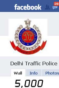 Delhi Traffic Police have 5,000 fans on Facebook 