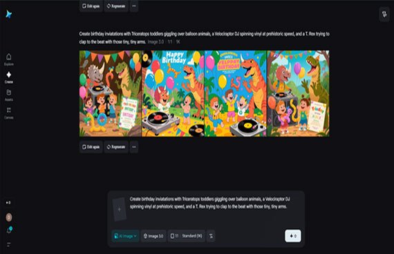 Fossil-Friendly Invites: Generates Birthday Cards 