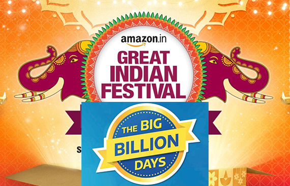 Annual 'Festive Season-Sale' by Amazon, Flipkart & Myntra starts with great deals & offers!