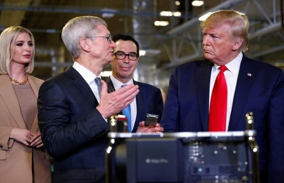 Apple's Tim Cook Meets with Trump Amid Tariff Concerns