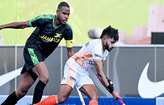 India Dominates Jamaica 13-0 in Hockey5s Men's WC Pool B Finale