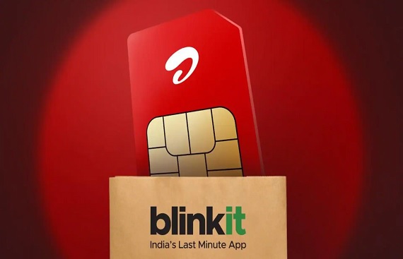 Blinkit Now Delivers Airtel SIM Cards near your Doorstep
