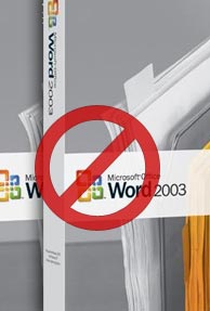 Microsoft Word sales banned 