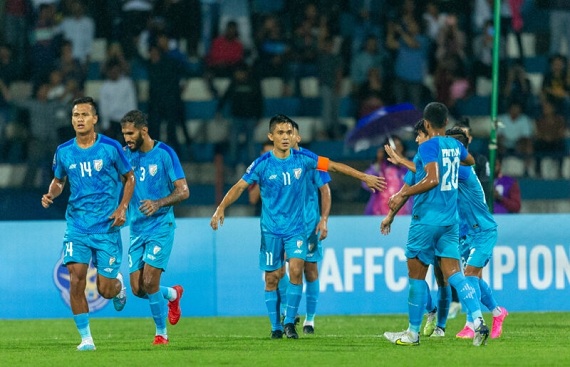 SAFF Championship: Sunil Chhetri moves to 4th in all time goal-scorers list as India hammer Pakistan