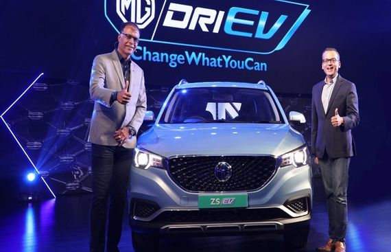 MG Motors' Launches Electric Internet SUV 'ZS EV' in India
