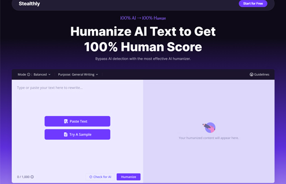Stealthly Review: Mastering Undetectable AI Content and Humanizing AI Text for a 100% Human Score
