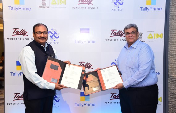 Tally Solutions Press Release: Tally Solutions signs MoU with AIC - Pondicherry Engineering College Foundation to support the start-up ecosystem