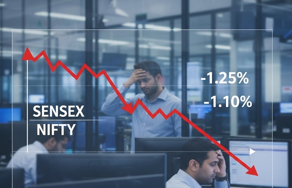 Sensex, Nifty Slip as Profit Booking Weighs on Markets