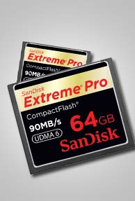 SanDisk launches 64 GB Extreme Pro CompactFlash card